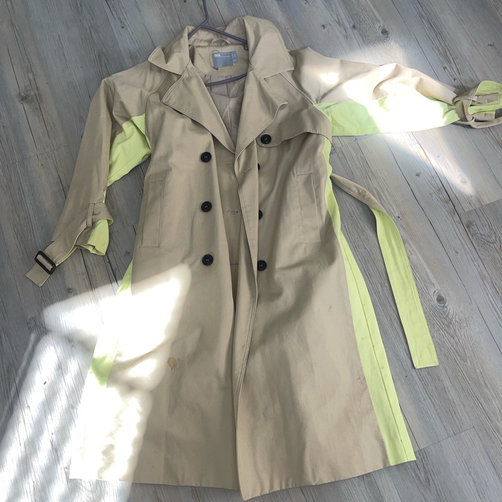 Asos Tan & Neon trench